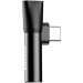 Перехідник USB-C M to USB-C F + 3.5mm F black Baseus (CATL41-01)