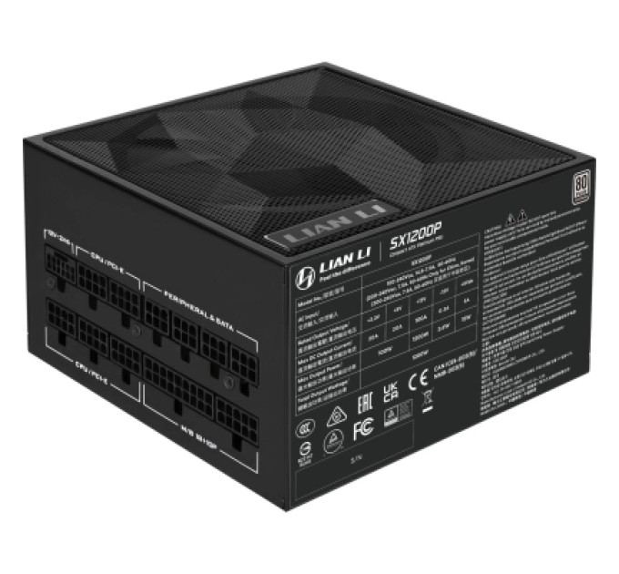 Lian Li Блок живлення Lian Li 1200W SX1200P Black (G9P.SX1200P.B000.EU)