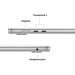 Apple Ноутбук Apple MacBook Air 15 M5 A3448 Sky Blue (MDVQ4UA/A)