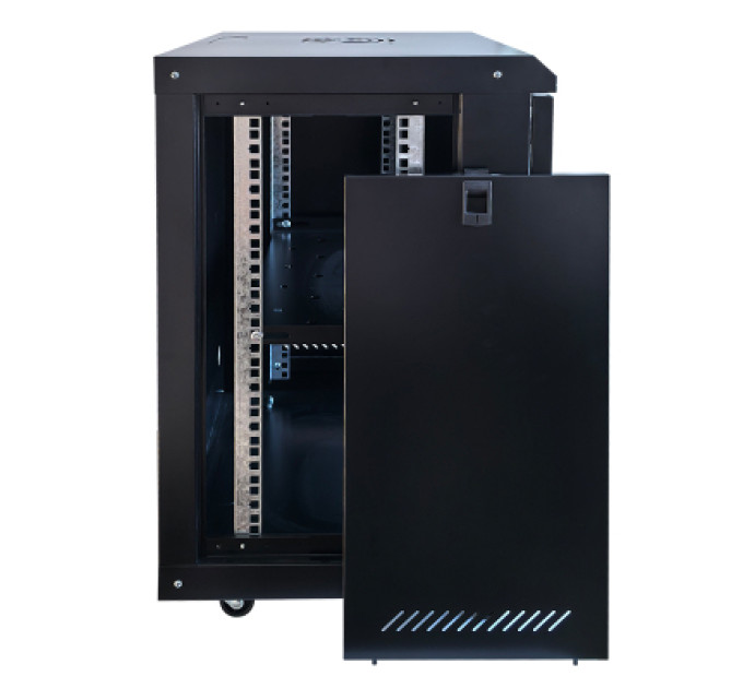 GEAR Шафа настінна GEAR 15U 19" 600x600x750 мм, + полка 19", black (GWMSN-15U-600-600)