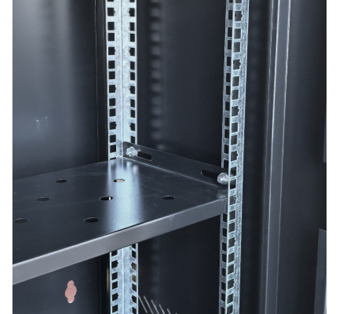 GEAR Шафа настінна GEAR 15U 19" 600x600x750 мм, + полка 19", black (GWMSN-15U-600-600)