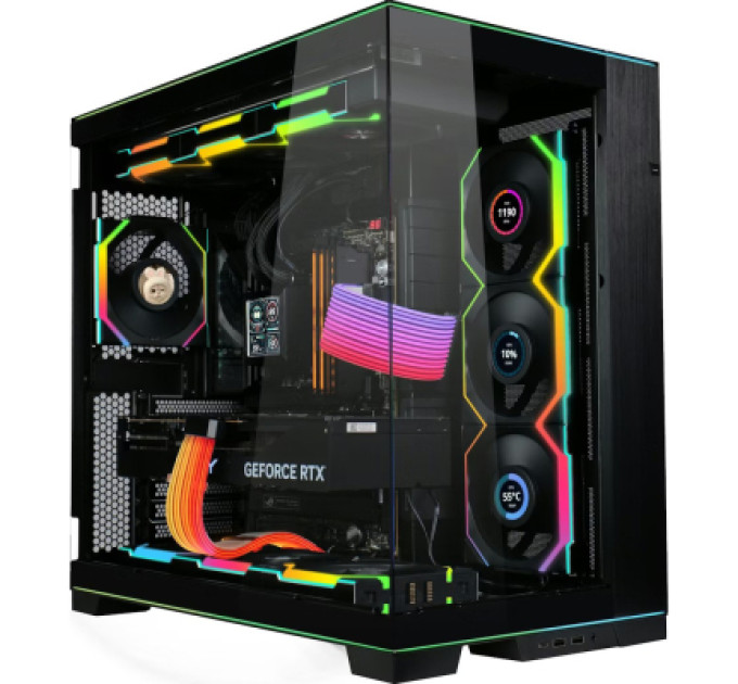 Lian Li Кулер до корпусу Lian Li UNI Fan SL WIRELESS LCD 120-1, Black (G99.12SLLCD1W1B.00)