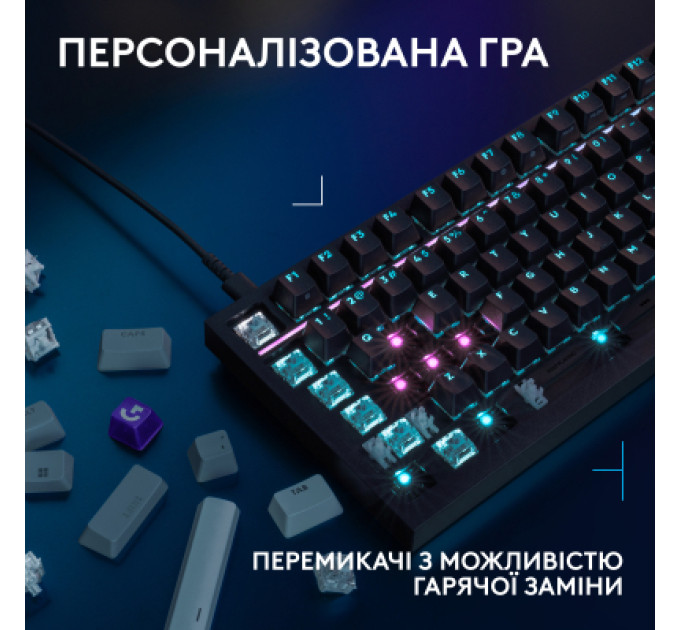 Клавіатура Logitech G316 X TKL USB UA Black (920-014205)