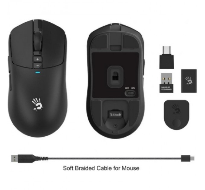 A4Tech Мишка A4Tech Bloody R72 Ultra Wireless/USB Black (4711421000895)