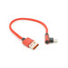 Дата кабель USB 2.0 AM to USB-C 0.25m QC3.0 PD 90° corner braided red Voltronic (YT-USB-TypeC-2.0m/R)