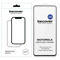 Скло захисне BeCover 10D Motorola Moto G57 Power Black (714856)