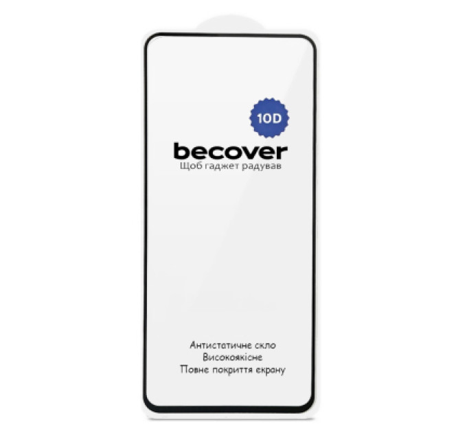 BeCover Скло захисне BeCover 10D Motorola Moto G57 Power Black (714856)