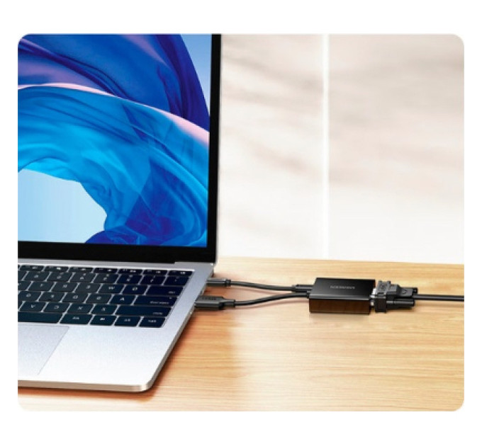 Ugreen Перехідник HDMI M to VGA F 1920x1080 60Hz black Ugreen (UGR-90813)