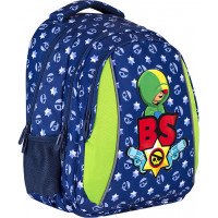 Рюкзак шкільний BS AB320 Leon 39х28х15 см синій (502021015)