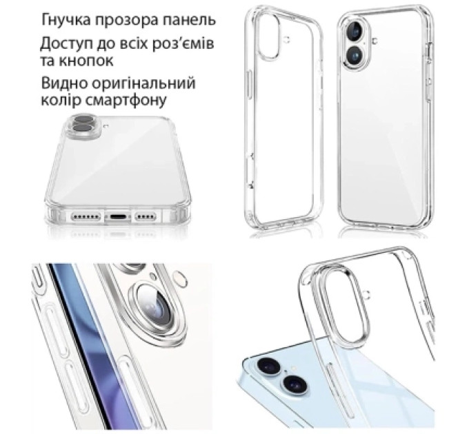 Dengos Чохол до мобільного телефона Dengos TPU Cover + Glass Motorola G17 / G17 Power Transparent (DG-KM-200)