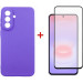 Dengos Чохол до мобільного телефона Dengos Carbon Cover + Glass Samsung Galaxy A37 Purple (DG-KM-201)