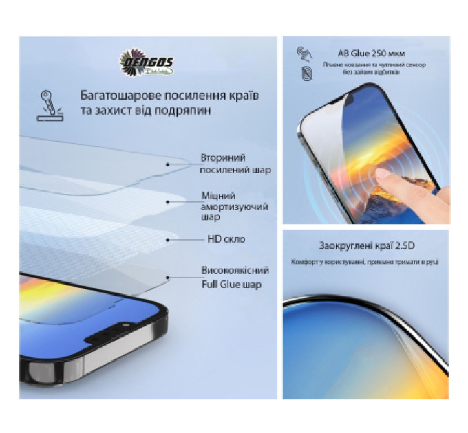 Dengos Чохол до мобільного телефона Dengos Carbon Cover + Glass Samsung Galaxy A37 Purple (DG-KM-201)