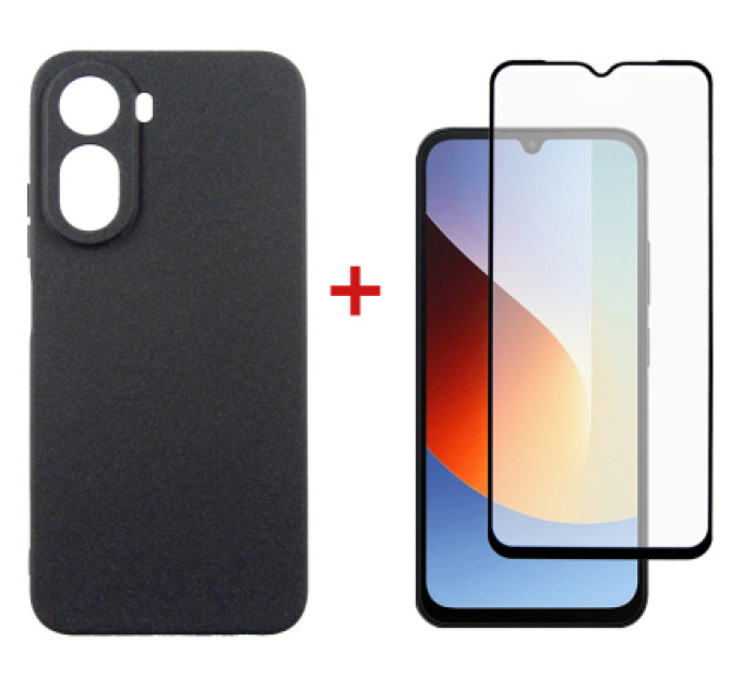 Dengos Чохол до мобільного телефона Dengos Carbon Cover + Glass Xiaomi Redmi A7 Pro Black (DG-KM-202)