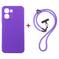 Dengos Чохол до мобільного телефона Dengos Case + Cross-body Strap OPPO A6x/A6k 4G Purple+Purple (DG-KM-CCRB-59)