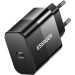 Essager Зарядний пристрій Essager USB-C PD20W + cable USB-C to USB-C 60W black (E20JSB1-SYTT1-T)
