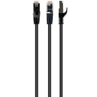 Патч корд Cablexpert PP6A-LSZHCU-BK-20M, S/STP, литий, 50u" штекер із фіксатором, 20 м, чорний
