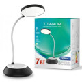 TITANUM Настільна лампа TITANUM LED DC3 7W 3000-6500K USB чорна (TLTF-022B)