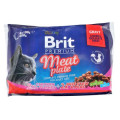 Brit Premium Вологий корм для кішок Brit Premium Cat м'ясна тарілка 4 шт по 100 г (8595602506262)