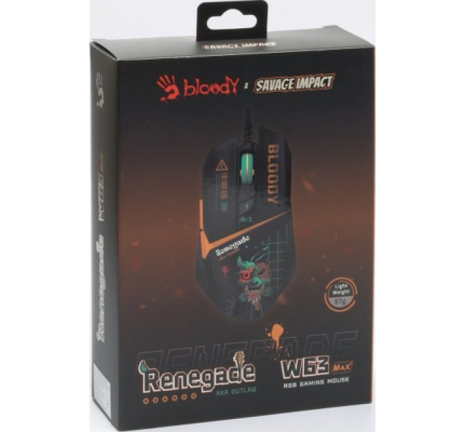 A4Tech Мишка A4Tech W63 Max USB Renegade Midnight (4711422003710)