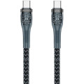 Proda Дата кабель USB-C to USB-C 1.3m Lotto PD-B89CC Black Proda (PD-B89 (C-C)-BK)