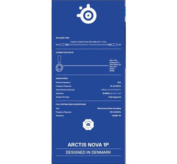 SteelSeries Навушники SteelSeries Arctis Nova 1P White (61612)