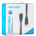 Vention Кабель мультимедійний HDMI to HDMI 8.0m V2.0 Engineering 4K 60Hz 18Gbps HD 7.1 PVC Black Vention (AAMBK)