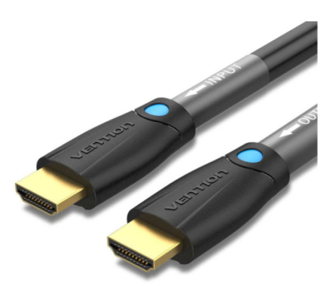 Vention Кабель мультимедійний HDMI to HDMI 8.0m V2.0 Engineering 4K 60Hz 18Gbps HD 7.1 PVC Black Vention (AAMBK)