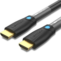 Кабель мультимедійний HDMI to HDMI 8.0m V2.0 Engineering 4K 60Hz 18Gbps HD 7.1 PVC Black Vention (AAMBK)