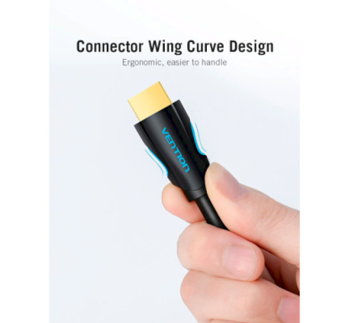 Vention Кабель мультимедійний HDMI to HDMI 15.0m V2.0 4K 30Hz PVC Vention (VAA-M02-B1500)