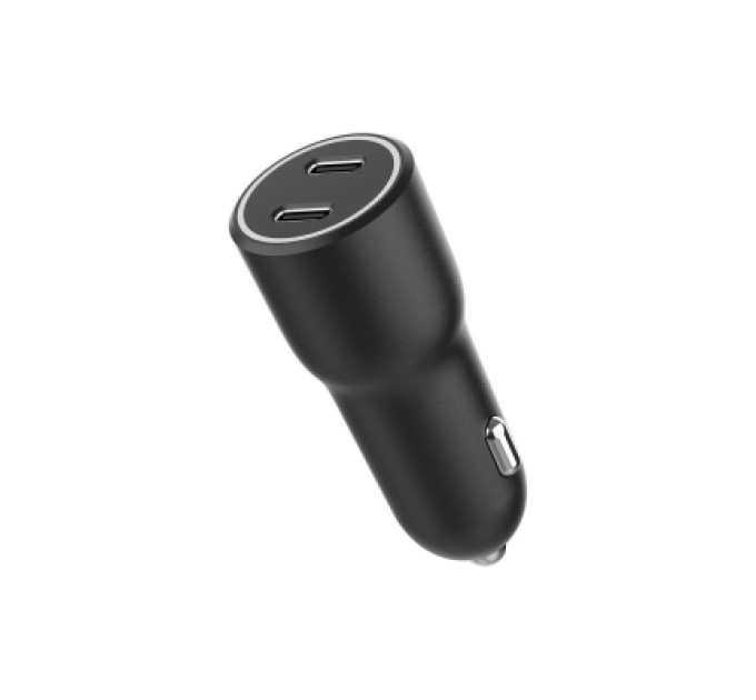 Gembird Зарядний пристрій Gembird 2xUSB-C (PD 20W) black (TA-UC-C2PD40-CAR-01)