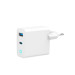 Gembird Зарядний пристрій Gembird 1хUSB-A (QC3.0 18W) + 1xType-C (PD 65W) white (TA-UC-PDQC65L-W-01)