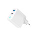 Gembird Зарядний пристрій Gembird 1хUSB-A (QC3.0 18W) + 1xType-C (PD 65W) white (TA-UC-PDQC65L-W-01)