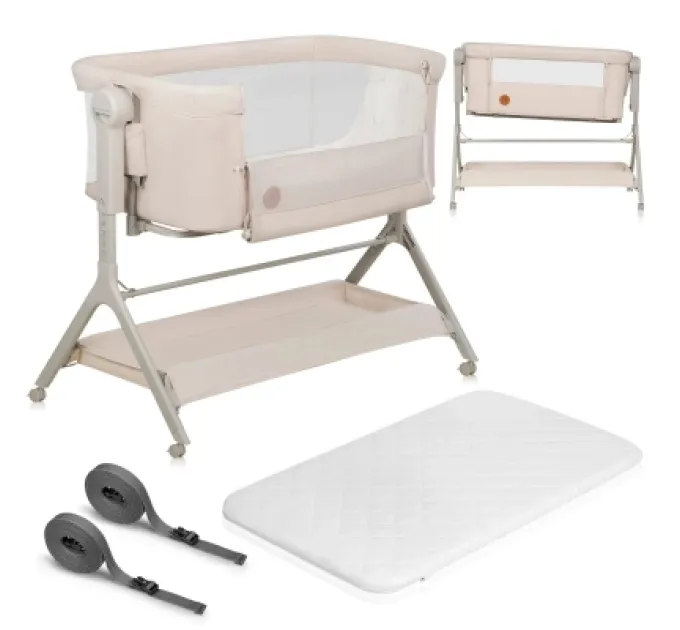 Lionelo Ліжечко Lionelo приставна LEONIE PLUS BEIGE SAND (LO-LEONIE PLUS BEIGE SAND)