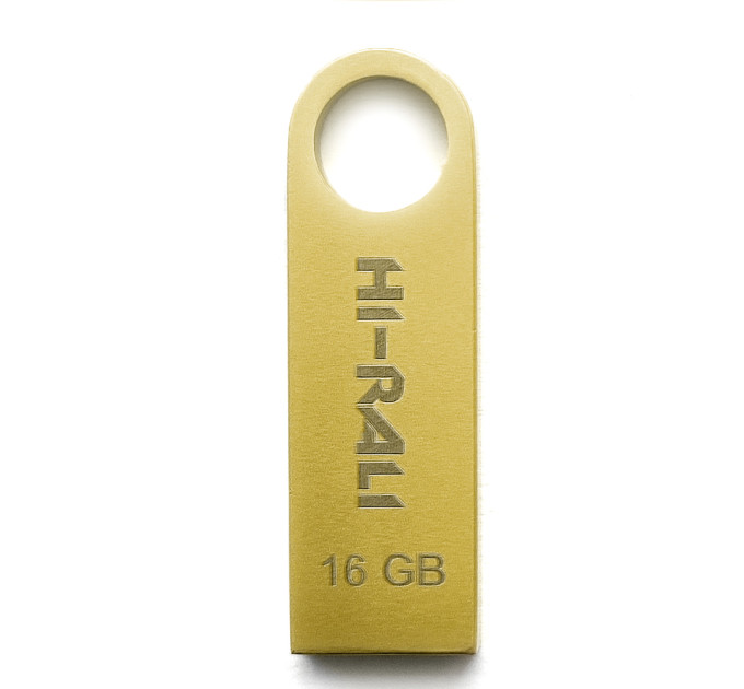 Hi-Rali Флеш-накопичувач USB 16GB Hi-Rali Shuttle Series Gold (HI-16GBSHGD)