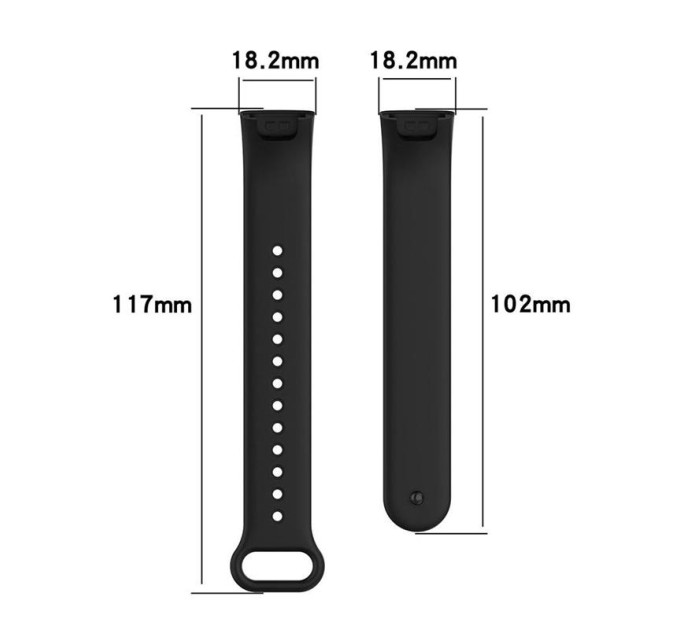 Силіконовий ремінець BeCover для Xiaomi Redmi Smart Band Pro Black (707168)