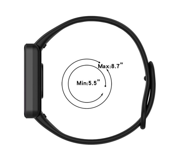 Силіконовий ремінець BeCover для Xiaomi Redmi Smart Band Pro Black (707168)