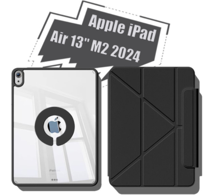BeCover Чохол до планшета BeCover Ultra Slim Origami Magnetic Apple iPad Air 13" M2 2024 Black (712980)