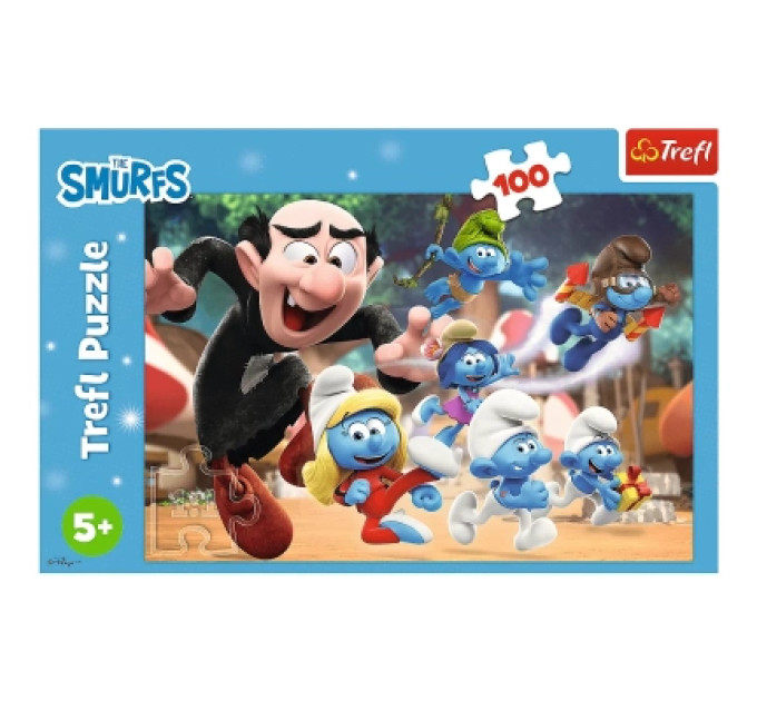 Trefl Пазл Trefl The Smurfs Уроки тата Смурфа 100 елементів (5900511164817)