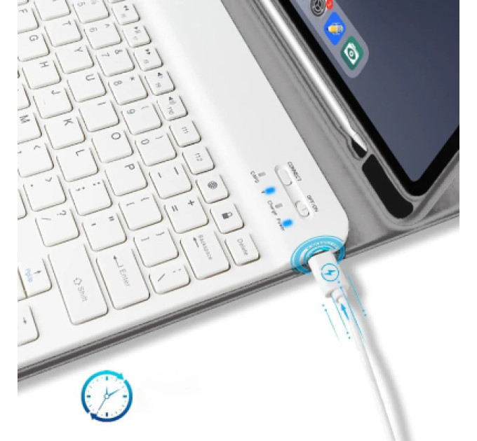 BeCover Чохол до планшета BeCover with keyboard Apple iPad Pro 11" M4 2024 Gray (712999)