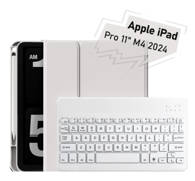 BeCover Чохол до планшета BeCover with keyboard Apple iPad Pro 11" M4 2024 Gray (712999)
