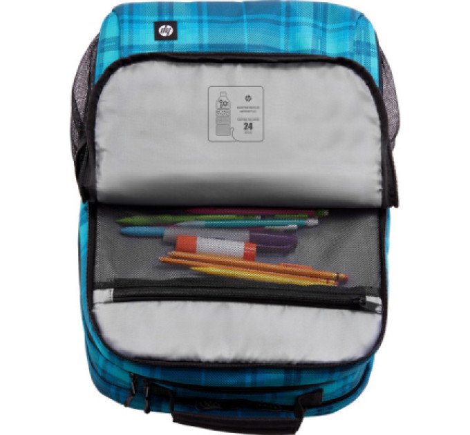 HP Рюкзак для ноутбука HP 16.1" Campus Tartan Plaid Blue (7J594AA)