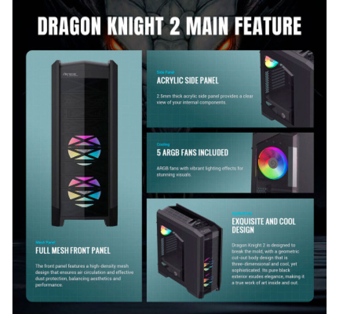Gamemax Корпус Gamemax Dragon Knight 2
