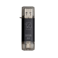 Флеш-накопичувач USB 3.0 32GB Type-C T&G 009 Star Series Black (TG009TC-32GBK3)