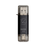 Флеш-накопичувач USB 3.0 64GB Type-C T&G 009 Star Series Black (TG009TC-64GBK3)