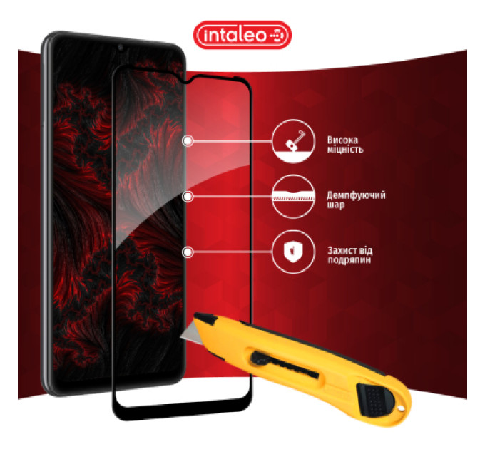 Intaleo Скло захисне Intaleo Full Glue Samsung A32 5G Black (1283126541742)
