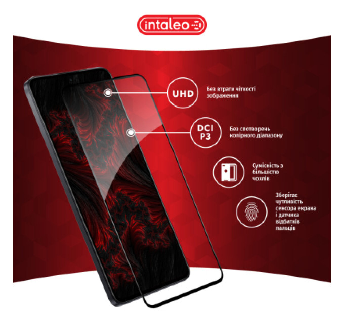 Intaleo Скло захисне Intaleo Full Glue Xiaomi 13T Pro Black (1283126582622)