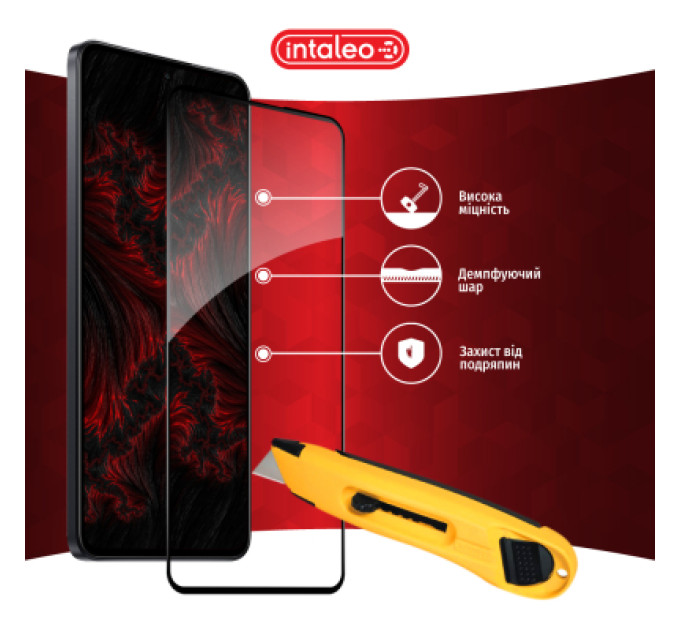 Intaleo Скло захисне Intaleo Full Glue Xiaomi 13T Pro Black (1283126582622)