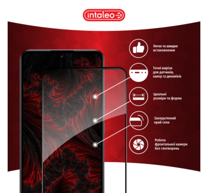Intaleo Скло захисне Intaleo Full Glue Xiaomi 13T Pro Black (1283126582622)
