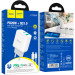 HOCO Зарядний пристрій HOCO C105A Stage 1xUSB-C PD20W + 1xUSB QC3.0 + cable USB-C to Lightning White (6931474782939)
