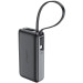Acefast Батарея універсальна Acefast 10000mAh 30W PD, USB-C witch cable, USB-A, Li-Pol, M7 Black (6974316283379)